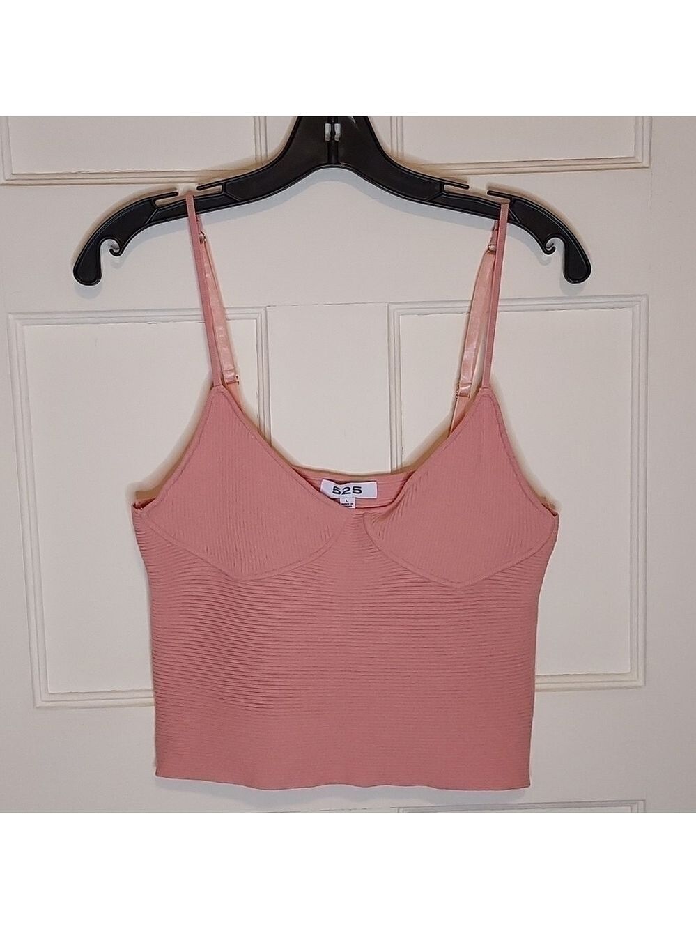 525 America Ribbed Bralett in Pink